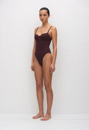 Balconette Maillot - Aubergine Crinkle - Matteau
